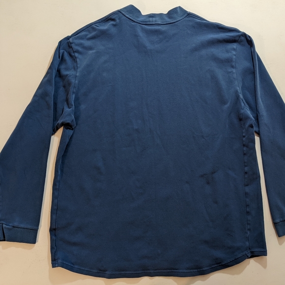 VTG Nike Swoosh Mock Turtleneck Navy XXL. In good pre owned condition. - Picture 4 of 4